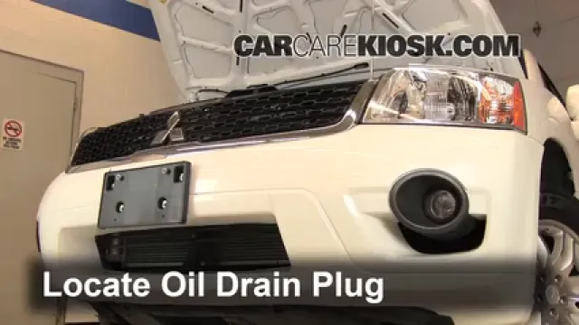 2011 Mitsubishi Endeavor LS 3.8L V6 Aceite Cambiar aceite y filtro de aceite